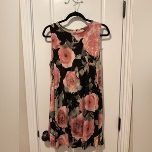 MTS Back Floral Sleeveless Dress Size Large